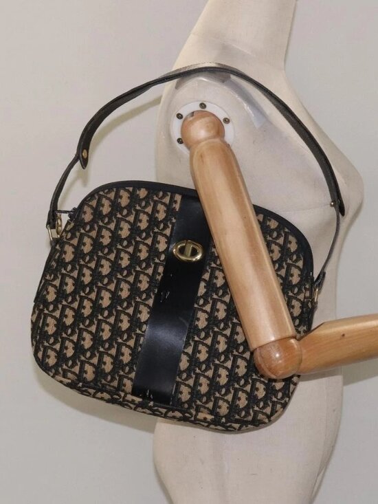 Christian Louboutin Handbags - Christian Dior Trotter Canvas Shoulder Bag Black
